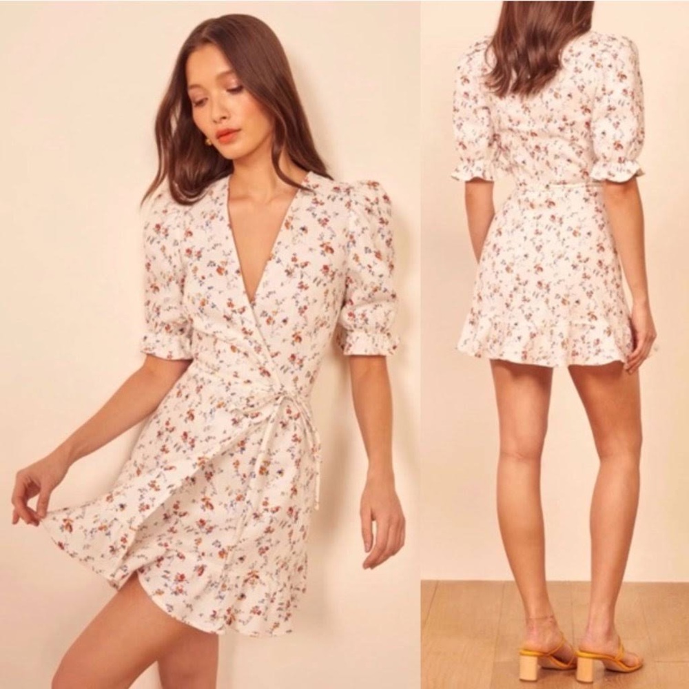 Reformation Carmelo wrap dress xs